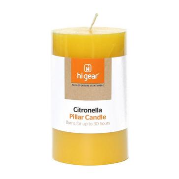 Orange HI-GEAR Citronella Pillar Candle