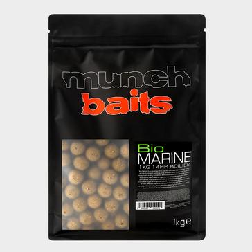 BROWN Munch Bio Marine 14mm Boilies 1kg Shelf Life