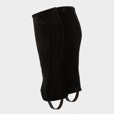 Black Moretta Moretta Suede Half Chaps