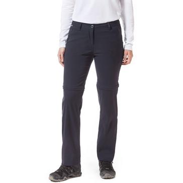 Navy Craghoppers Women's Kiwi Pro II Convertible Trousers