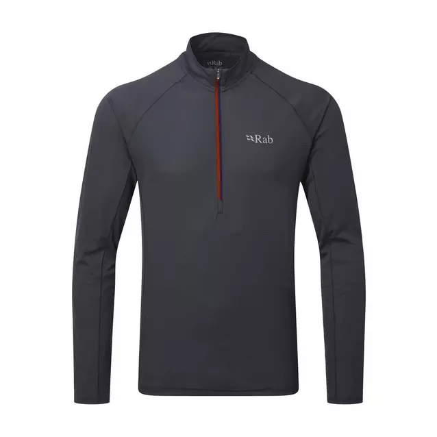 Rab Men s Pulse LS Zip Baselayer Top Blacks