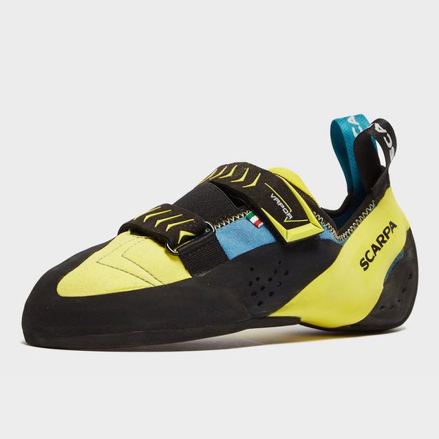 Scarpa - Vapor V - Climbing shoes - Ocean / Yellow | 39 (EU)