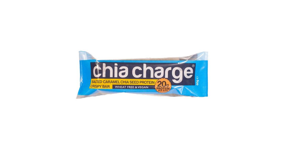 Chia Charge Salted Caramel Chia Seed Protein Crispy Bar 60g | Ultimate ...