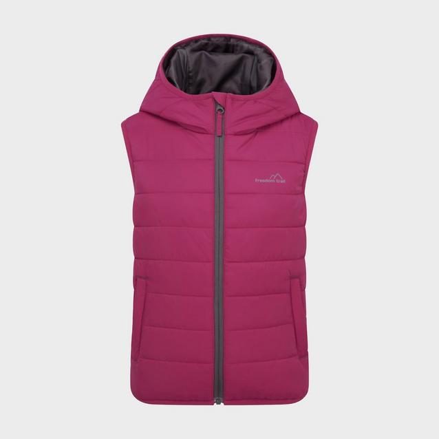 Red FREEDOM TRAIL Kids' Blisco Insulated Gilet image 1