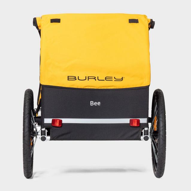 Burley solo bike online trailer yellow and blue