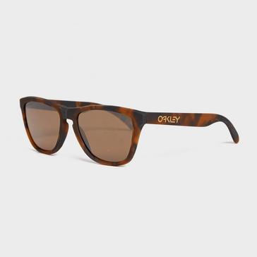 BROWN TORTOISE Oakley Men's Frogskins Sunglasses (Prizm Tungsten)
