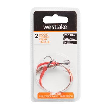 Orange Westlake 2 Hook Treble Snap Tackle (Size 4)