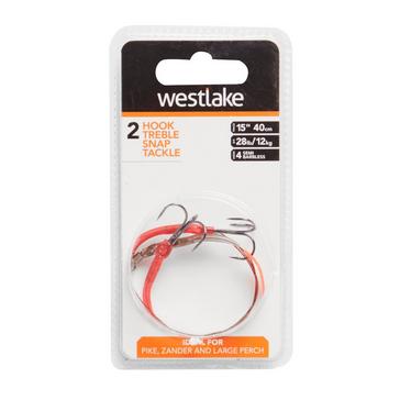 Red Westlake 2 Hook Treble Snap Tackle (Size 4)