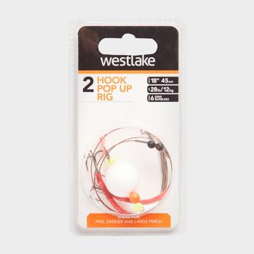 WHITE Westlake 2 Hook Pop Up Rig (Size 6)