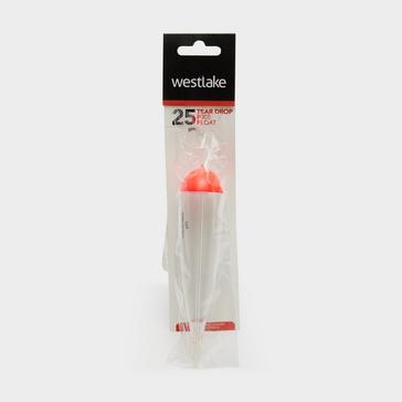 White Westlake Clear Pike Teardrop Float 25g