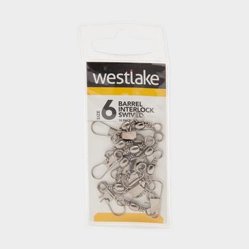 Silver Westlake Barrel Interlock Swivel Size 6 10 pack
