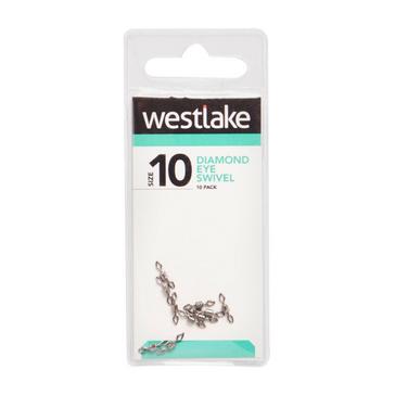 Black Westlake Diamond Eye Swivel Size 10 10Pc