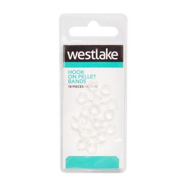 WHITE Westlake Hook on Pellet Bands (Medium)