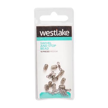 SILVER Westlake Swivel and Stop Bead (Medium)