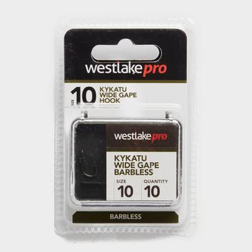 Black Westlake Kykatu Wide Gape Barbless Size 10