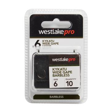 Black Westlake Kykatu Wide Gape Barbless Size 6
