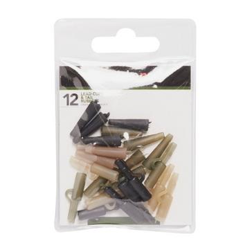 Brown Westlake Lead Clips and Tail Rubbers (Mixed)