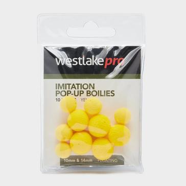 Yellow Westlake Imitation Pop-up Dumbell Yellow 12mm (10pcs)