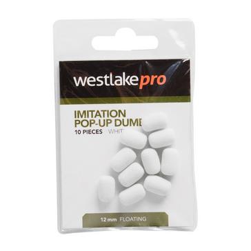 White Westlake Imitation Popup Dumbell 12mm White (10pcs)