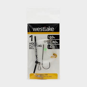 Black Westlake 1 Hook Flowing Rig  4/0