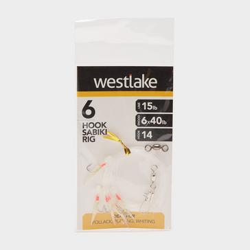 White Westlake Six Hook Sabiki Rig