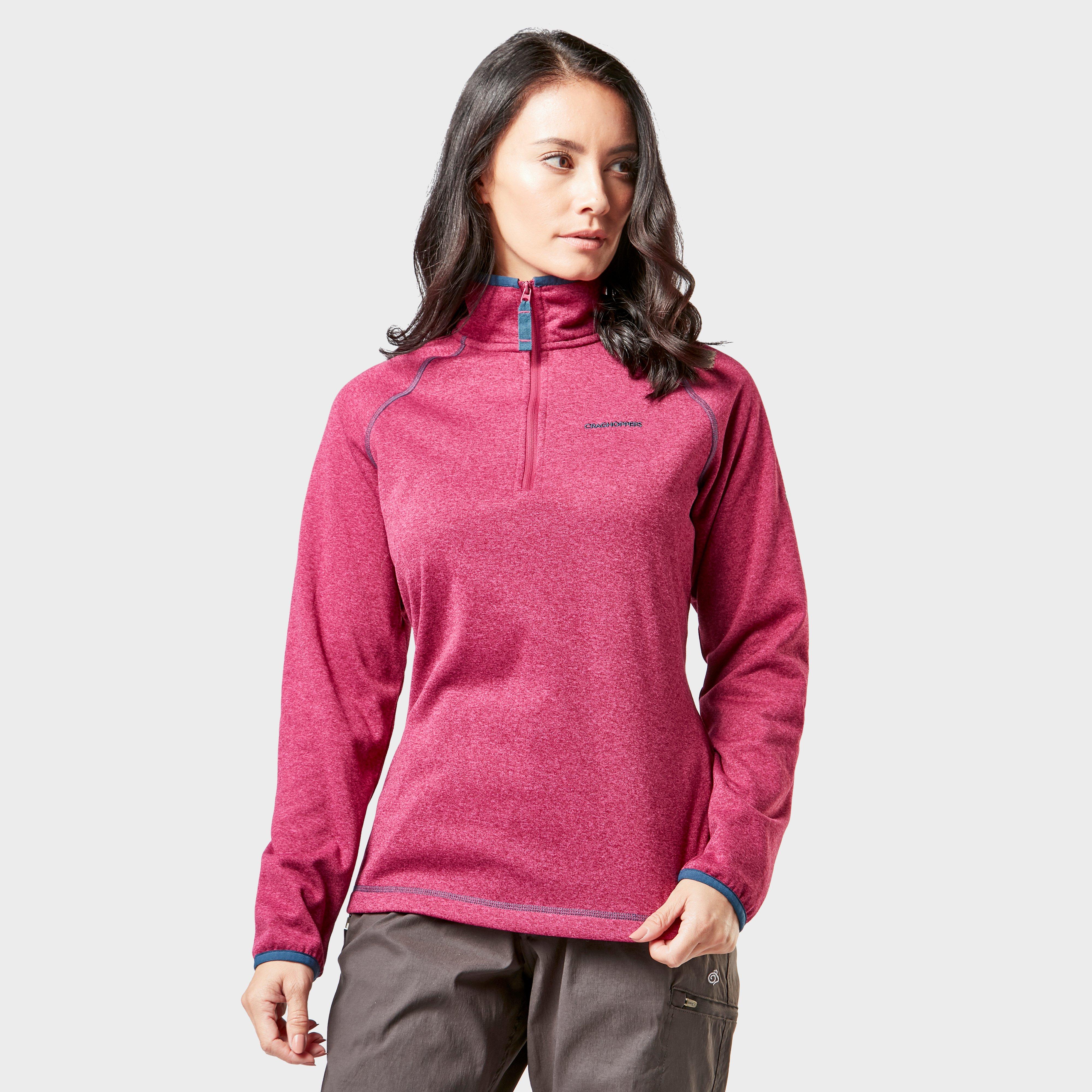 Craghoppers Craghoppers womens Delacey Half-Zip Fleece - Pink, Pink Craghoppers Craghoppers womens Delacey Half-Zip Fleece - Pink, Pink