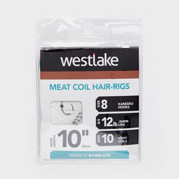 SILVER Westlake Meat Coil Hair-Rigs (Size 8)