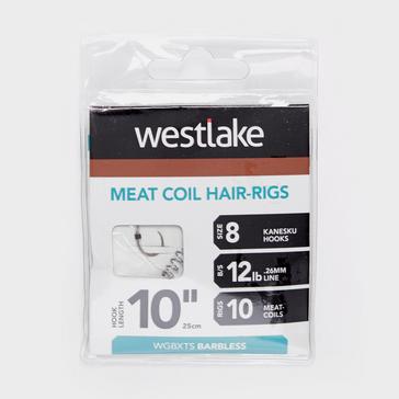 Silver Westlake Meat Coil Hair-Rigs (Size 8)