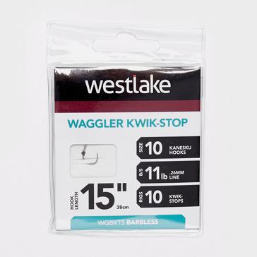 SILVER Westlake Waggler Hook with Kwik-Stop (Size 10)