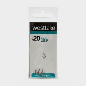 Silver Westlake Eyed Barbless Hooks Size 20