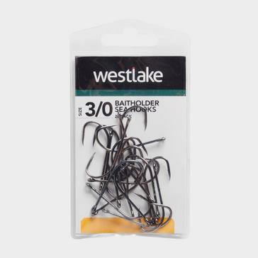 Black Westlake Baitholder Sea Hooks Size 3/0 - 20 Pack