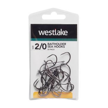 SILVER Westlake Baitholder Sea Hooks (Size 2/0)