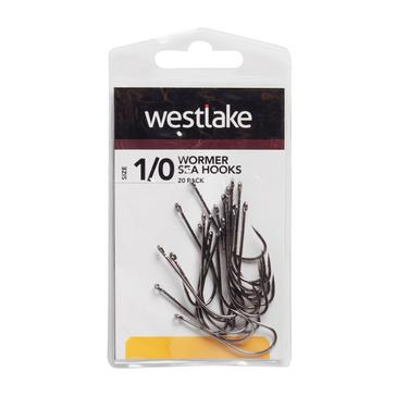Black Westlake Worm Hooks (Size 1/0)