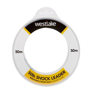 White Westlake SHOCK LEADER 50M 50LB