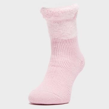 Pink Heat Holders Women's Badminton Lounge Socks