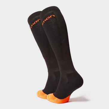 Black SALOMON SOCKS Men's Morillion Ski Socks 2 Pack