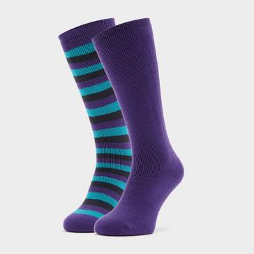 Navy The Edge Women's Parallel Thermal Socks