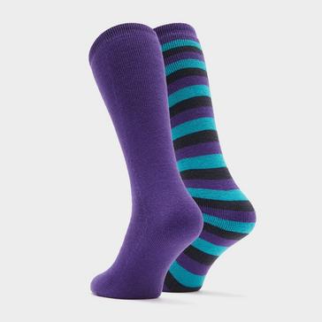 Navy The Edge Women's Parallel Thermal Socks