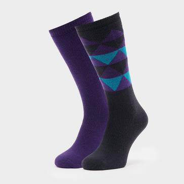 multi The Edge Women's Oslo Socks (Twin Pack)