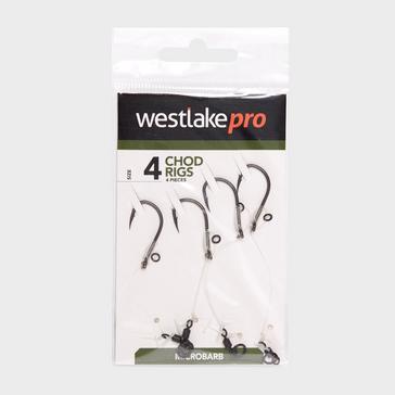 SILVER Westlake Chod Rig Mbarbed  Size 8 4Pcs