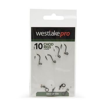 SILVER Westlake Chod Rig Mbarbed Size 10 4Pcs