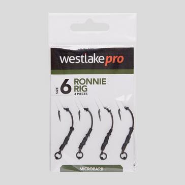 BLACK Westlake Microbarbed Ronnie Rig (Size 6)