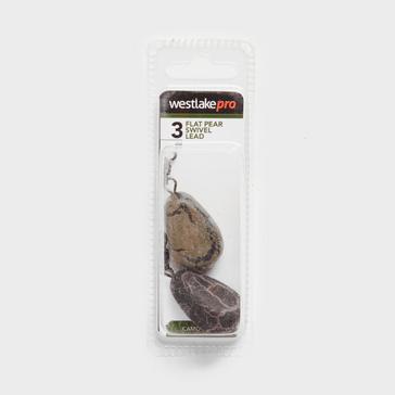 BROWN Westlake Flat Pear Swivel Lead 3oz