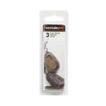 Grey Westlake Flat Pear Swivel Lead 3oz