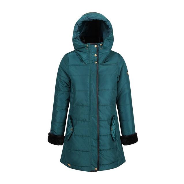 Regatta ladies quilted long length hooded insulated patchouli jacket coat best sale womens