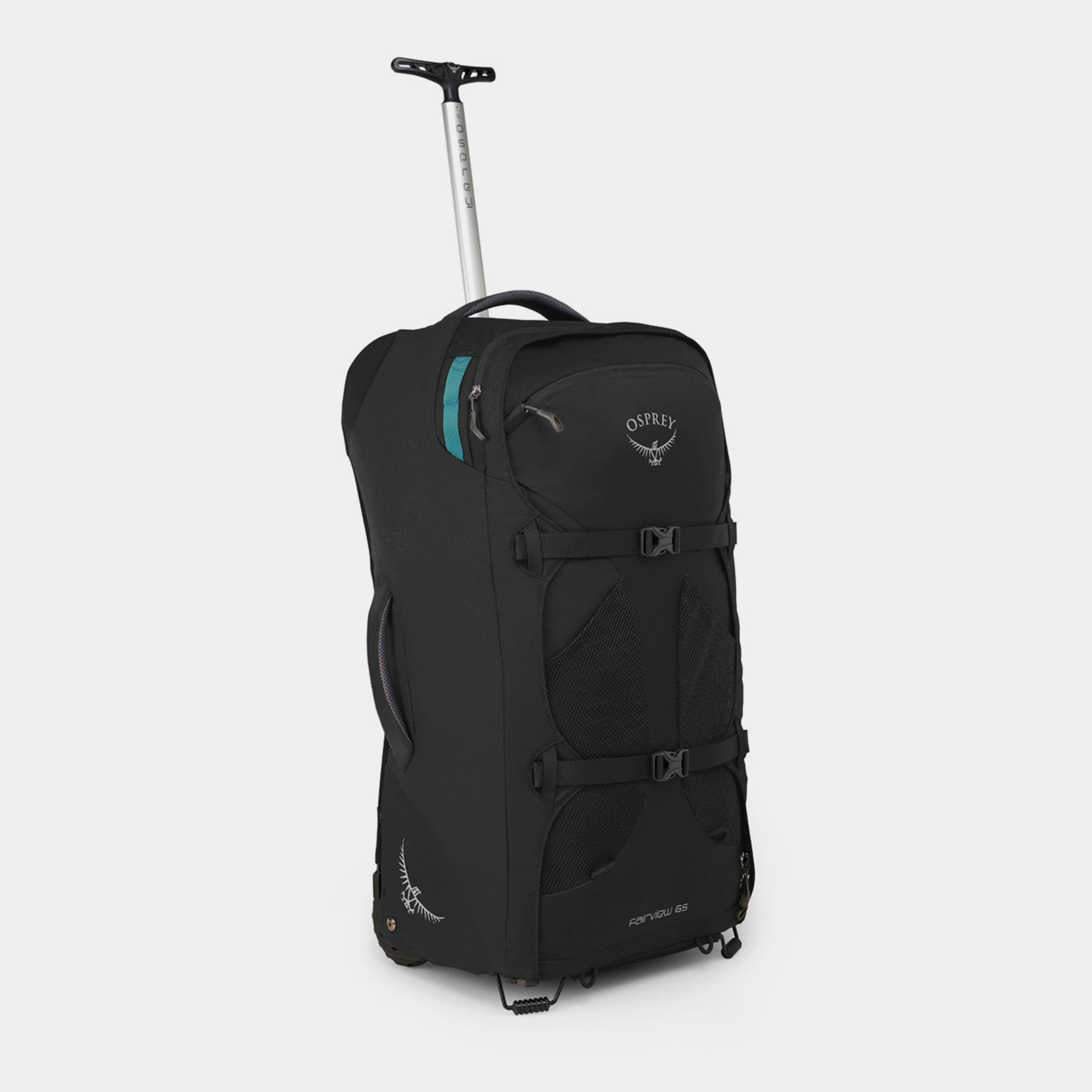 Osprey Osprey Fairview Wheels 65 Wheeled Travel Rucksack, Black Osprey Osprey Fairview Wheels 65 Wheeled Travel Rucksack, Black