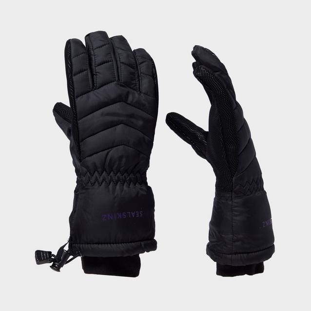 Black Sealskinz Women's Hybrid Outdoor Gloves image 1