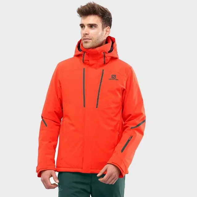 Salomon orange store ski jacket