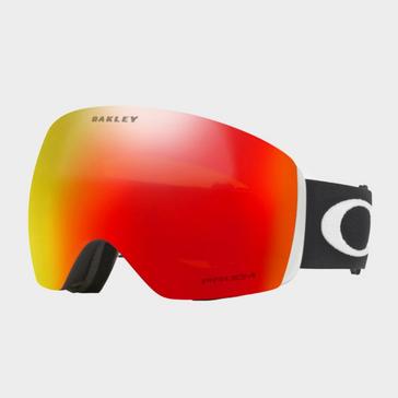 Black Oakley Flight Deck™ Snow Goggles (Matte Black / Prizm Snow Sapphire Iridium)