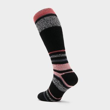 Black Heat Holders Women's Stripe Ski Sock